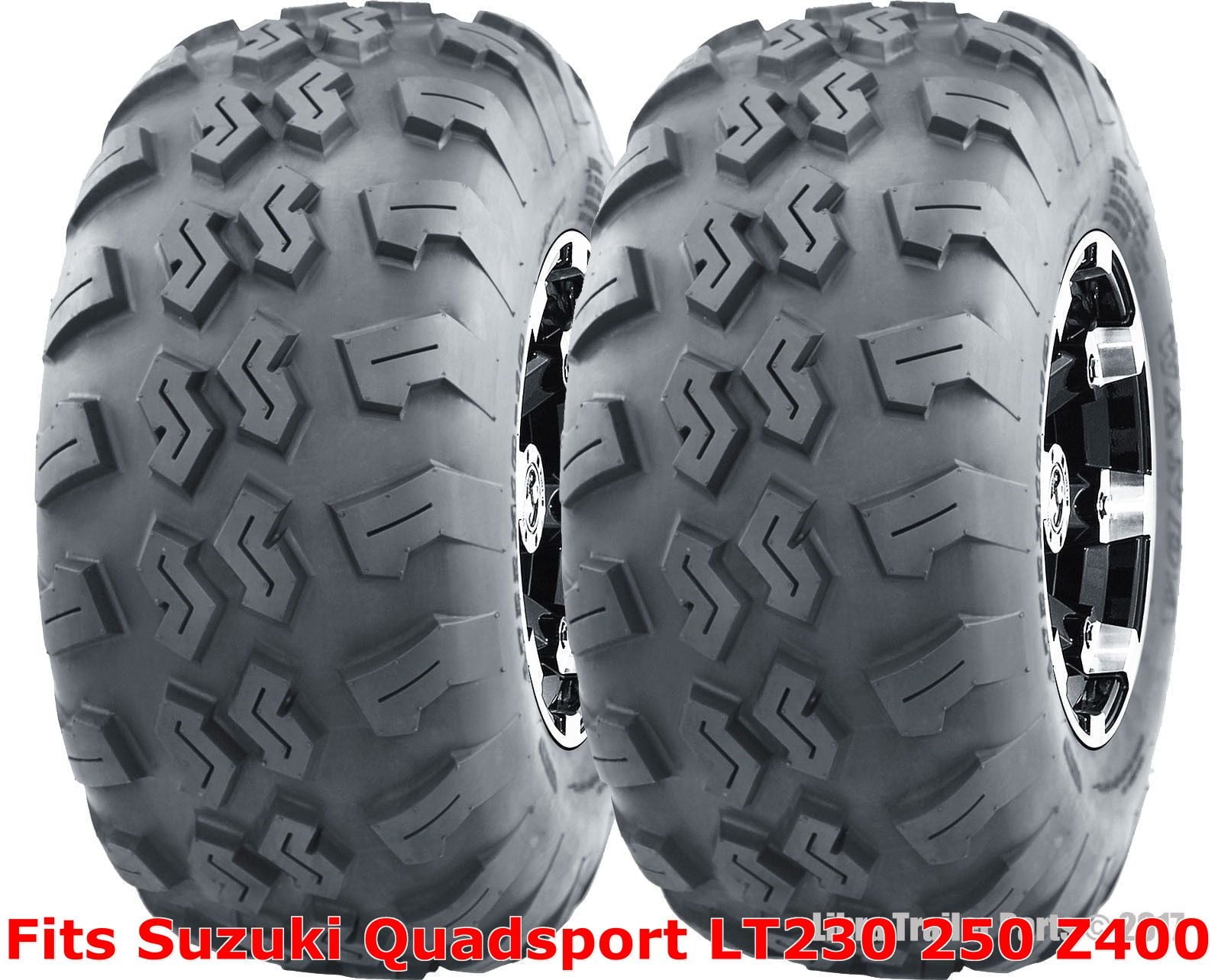2 ATV Tires 21x7-10 21x7x10 Suzuki Quadsport LT230 250 Z400 front P3018