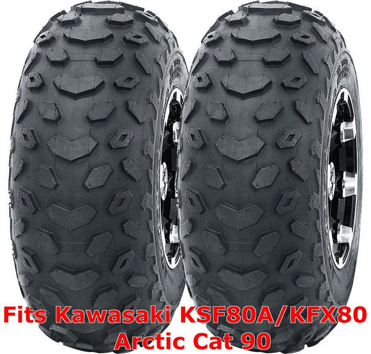Set 2 WANDA ATV tires 19x7-8 19x7x8 Kawasaki KSF80A/KFX80 Arctic Cat 90 P330