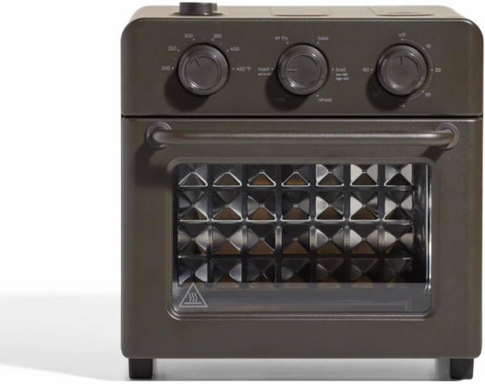 6-in-1 Air Fryer & Toaster Oven with Steam Infusion | Compact, Countertop Friendly, Fast Preheat, Multifunctional | Air Fry, Toast, Roast, Bake, Reheat & Broil