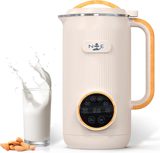 6-in-1 Nut Milk Maker - One-Touch Homemade Plant-Based Nut Milk Maker Machine with 20oz Capacity - Easy to Use - Homemade Soy Milk Maker & Almond Milk Maker - Dairy Free Beverages