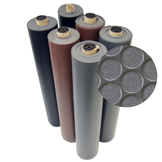 Rubber-Cal 48-in W x 420-in L x 0.078-in T Glue down Flexible PVC Gym Floor Roll ( 140-sq ft )
