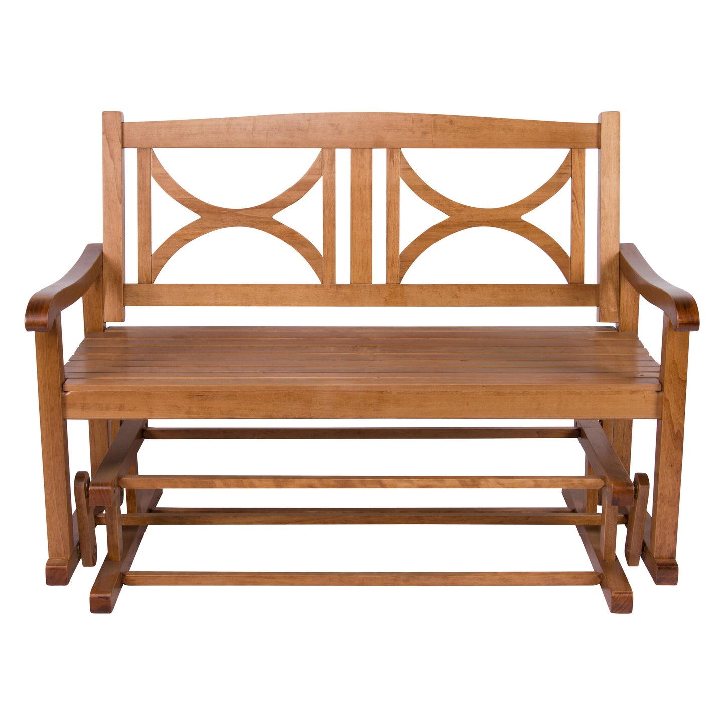 Shine Company 26.5-in W x 39.5-in H Oak Cedar Garden Bench