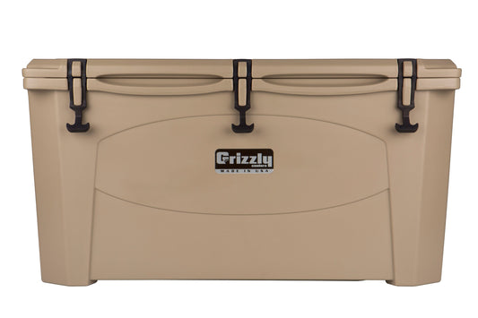 Grizzly Coolers Tan Hard rotomolded Insulated Chest cooler