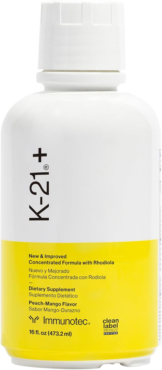 Immunotec - K-21Plus - Herbal Adaptogen with Rhodiola Rhosea Root - Energy, Mood and Stress Support