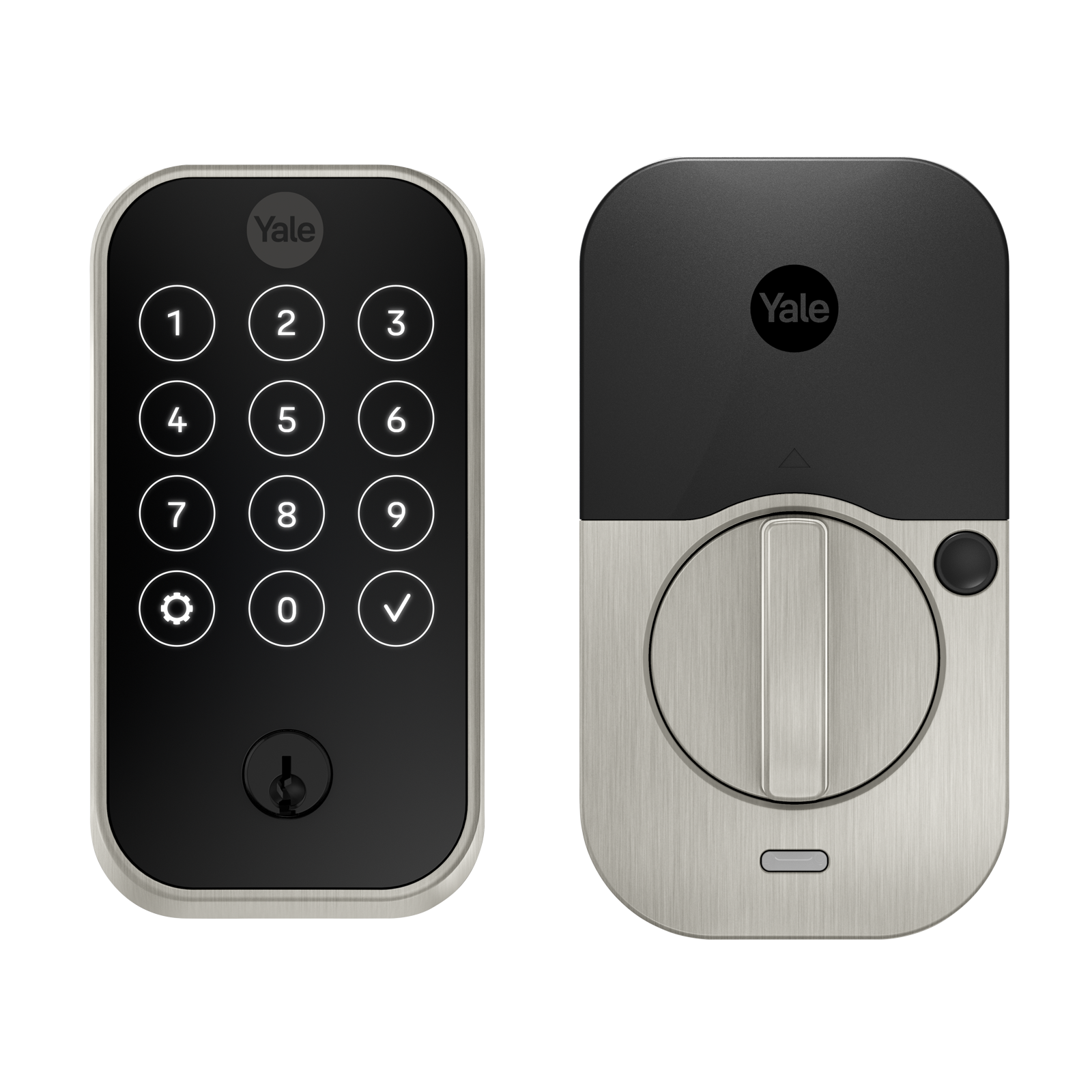 Yale Assure Lock 2 Satin Nickel Electronic Deadbolt Bluetooth Keypad YRD420-BLE-619