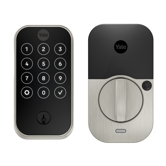 Yale Assure Lock 2 Satin Nickel Electronic Deadbolt Bluetooth Keypad YRD420-BLE-619