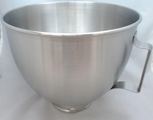 Replacement For Compatible With Stand Mixer 5 Quart S.S. Bowl w/Handle Works On Any Tilt Head Mixer