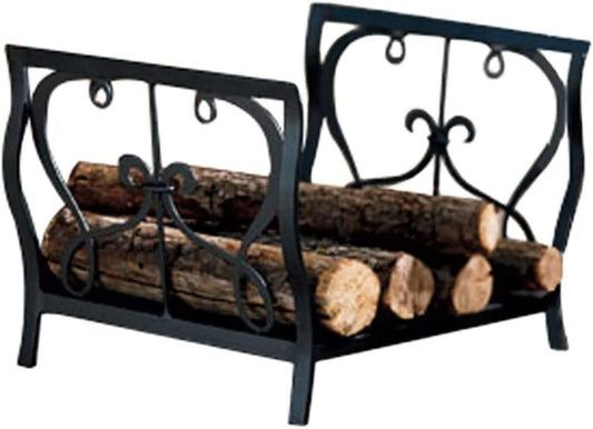 Outdoor & Indoor Firewood Rack, Heavy Duty Metal Log Holder With Powder-Coated Finish