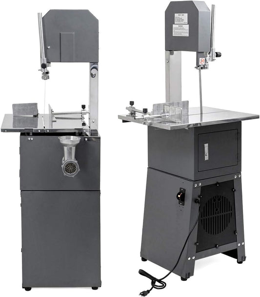 Stark USA 2-in-1 550W Commercial Butcher Band Saw and Sausage Stuffer Machine Slicer Meat Bone Sausage Carne Electric Meat Saw