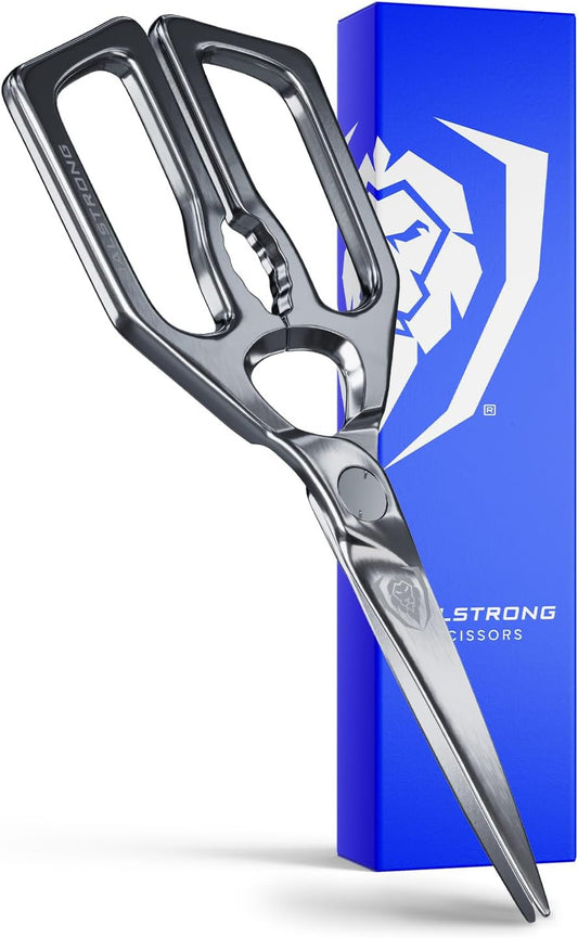 Dalstrong Kitchen Scissors All Purpose- Japanese Stainless Steel - Ambidextrous Kitchen Shears for Food - Detachable - Heavy Duty Scissors Sharp Blade - Herbs, Pizza, Meat Cutting Scissors