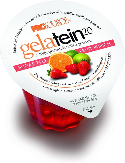 20 Suplemento proteico oral sabor a ponche de frutas 4 oz. Taza lista para usar, 11693 - Caja de 36 Y