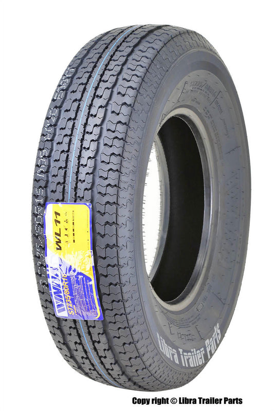 One WINDA Premium Trailer Tire ST235 80R16 Radial 10PR Load Range E w/Side Scuff Guard