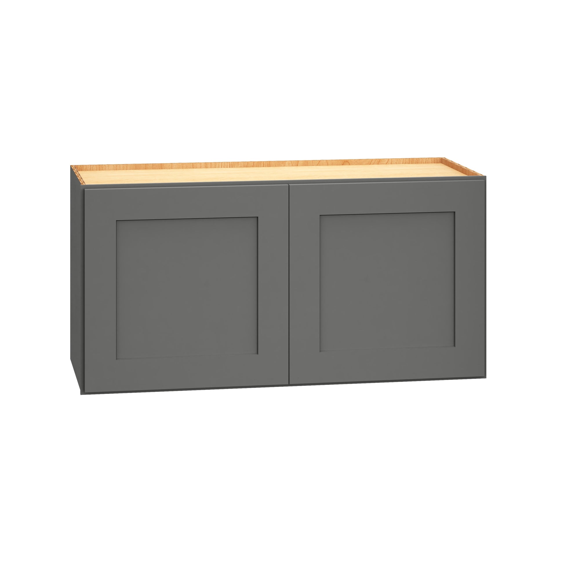Diamond Express Jamestown 30-in W x 15-in H x 12-in D Moonstone Gray Wall Fully assembled Plywood Cabinet Recessed Panel Shaker