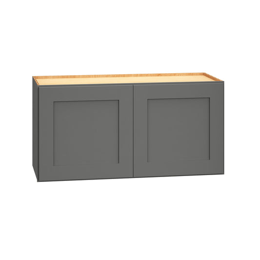 Diamond Express Jamestown 30-in W x 15-in H x 12-in D Moonstone Gray Wall Fully assembled Plywood Cabinet Recessed Panel Shaker