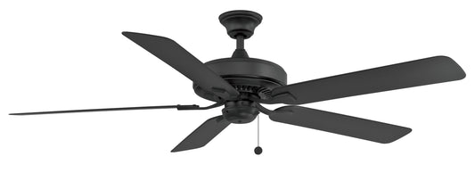 Fanimation Edgewood60 60-in Outdoor Black with Black Blades Ceiling Fan Light Kit Compatible ( 5 -Blade ) 5326944