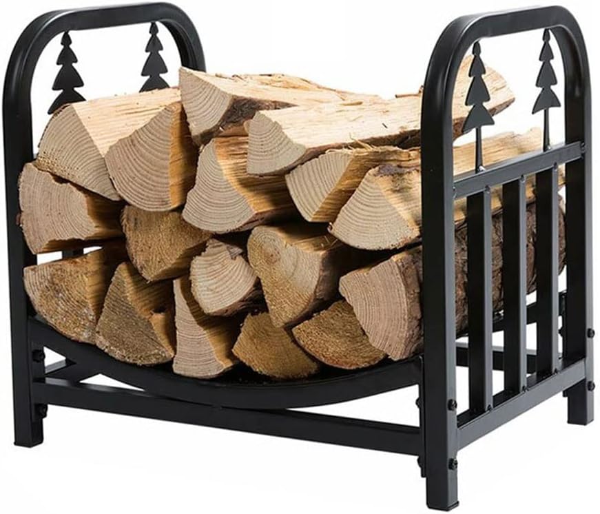 Outdoor Firewood Storage Metal Rack for Various Size Firewood Holder Storage Wood Rack for Outdoor Use