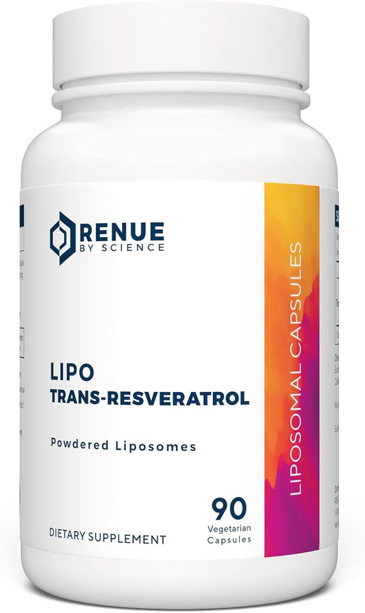 Resveratrol | High Strength Liposomal Resveratrol Supplement | 90 Trans Resveratrol Capsules - 125mg Reservatrol per Serving | Non-GMO | Made in The USA Third-Party Tested
