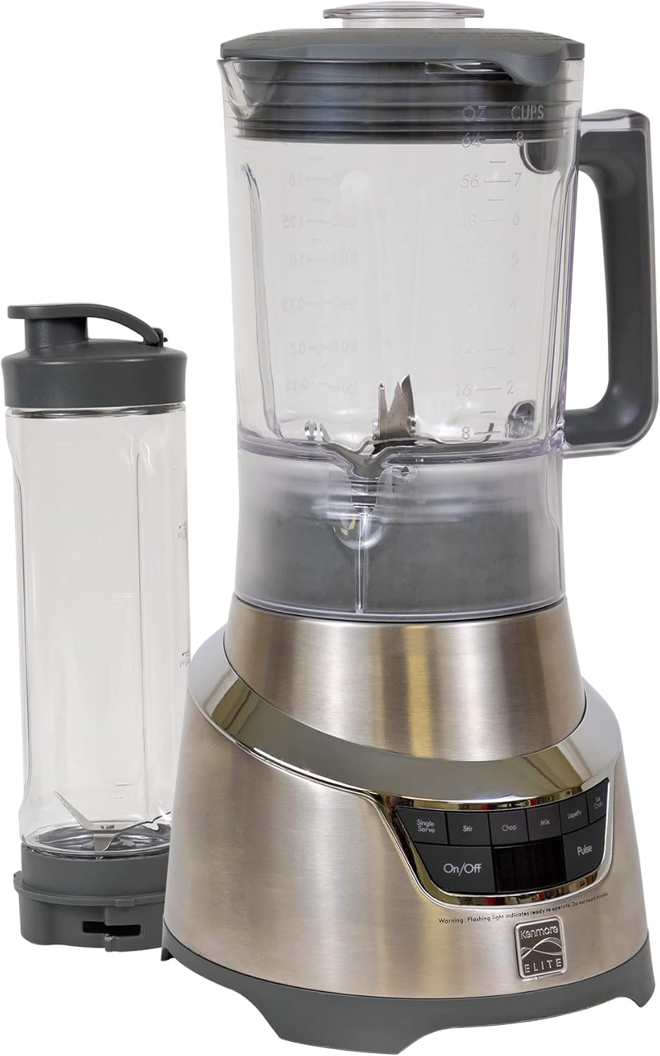 Kenmore Elite Countertop Blender \u2013 Electric Mixer for Smoothies, Ice Crush & Pulse Function, Heavy Duty Glass Pitcher, Kitchen Appliance, Dishwasher-Safe Jar
