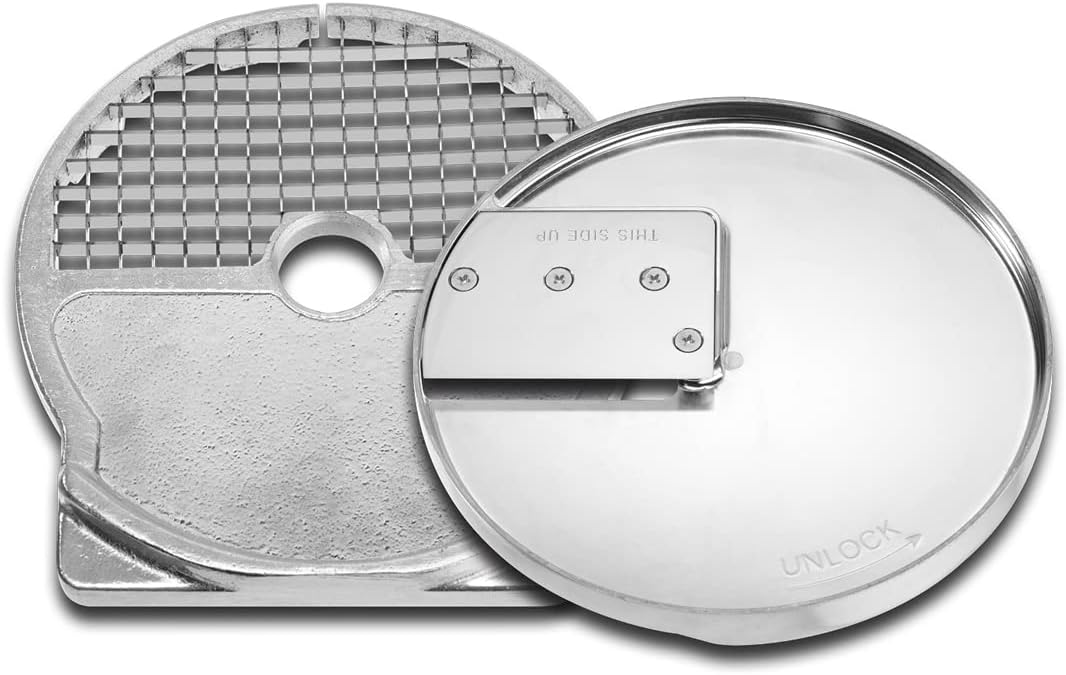 Waring Commercial 3\/8" (10mm) Nylon Dicing Grid and Metal Slicing Disc with Punch Tool for Dicing Grid