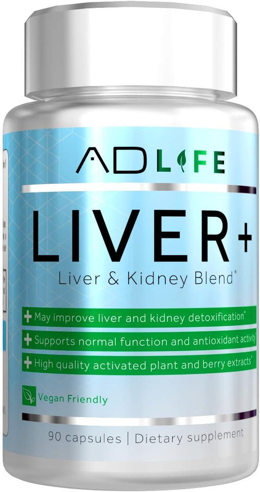 Project AD Liver+ Liver Cleanse & Detox, Liver Supplement (90 Capsules)