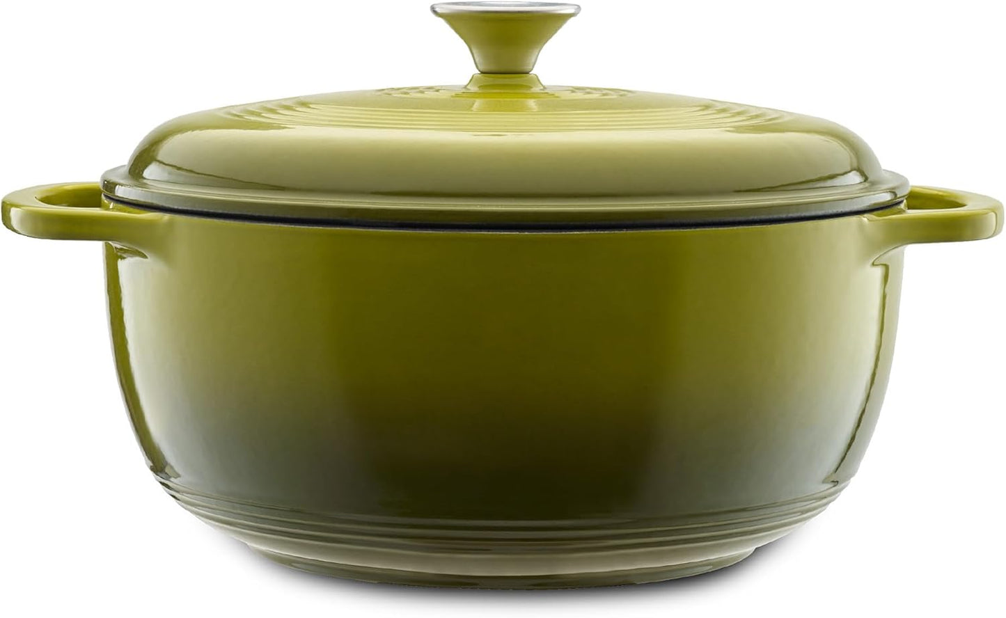 Mercer Culinary Enameled Cast Iron Round Dutch Oven, 6 qt., Avocado