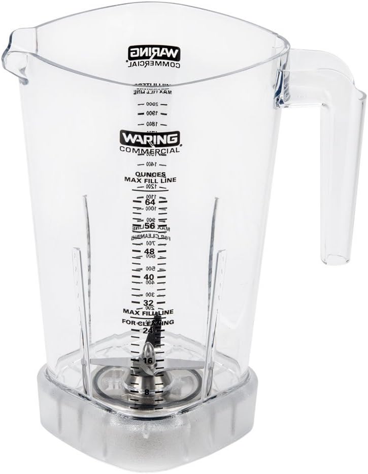 Waring Stackable Polycarbonate Blender Jar with Blade, 32-48 oz