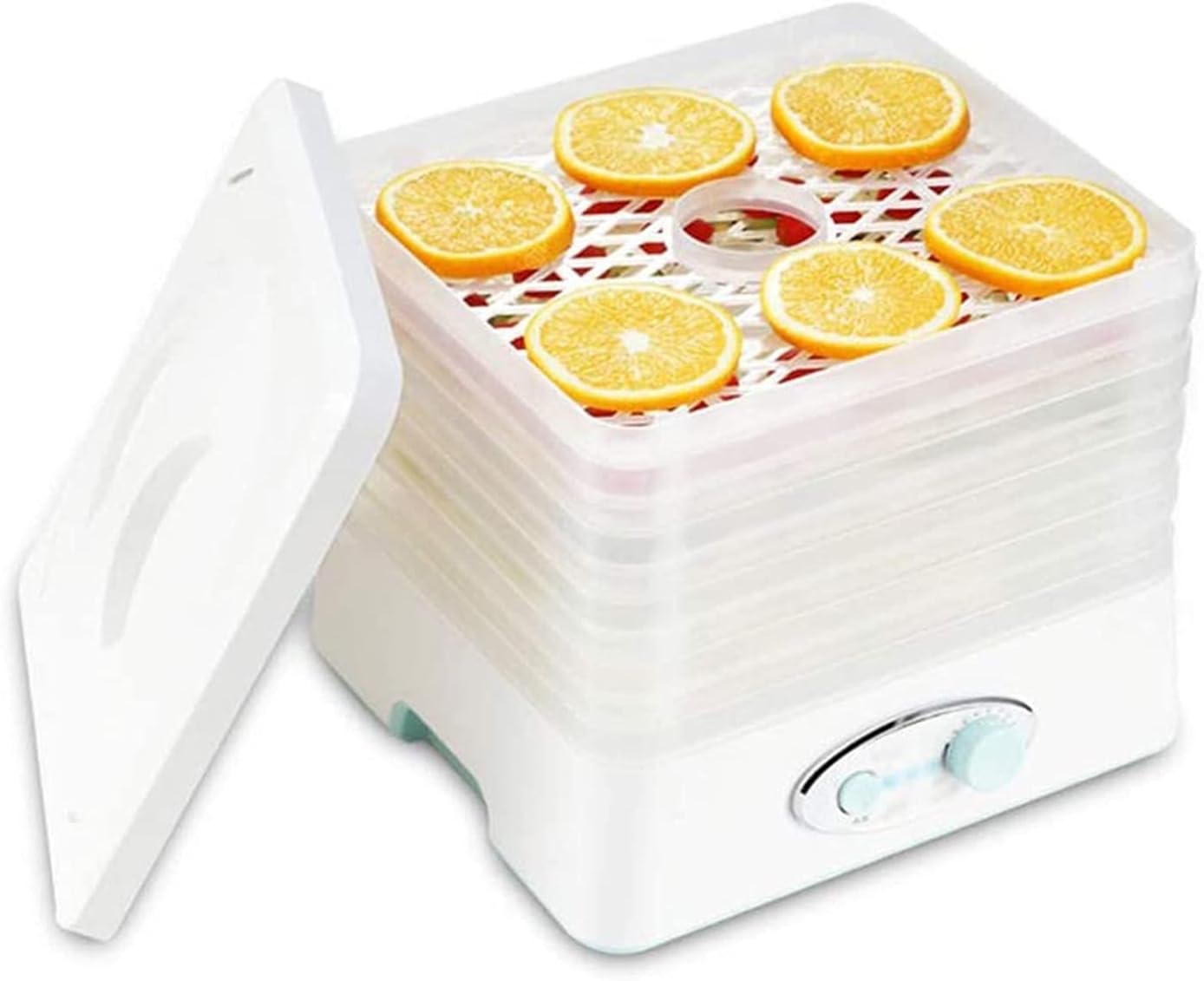 Electric Food Dehydrator Machine, Multi-Tier Kitchen Food Appliances, Meat or Beef Jerky Maker, Fruits and Vegetable Dryer with 5 Stackable Trays, High-Heat Circulations