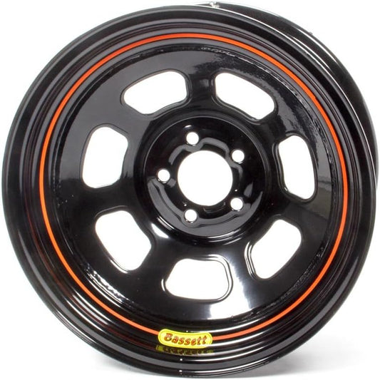 BASSETT 57SN3 Wheel 15x7 5x100mm D- Hole 3in BS Black