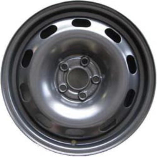15x6" Reconditioned Factory OEM Black Steel Wheel Rim for Volkswagen Jetta 1999-2004; VW Golf 1999-2005; VW Beetle 2000-2001 | 69733