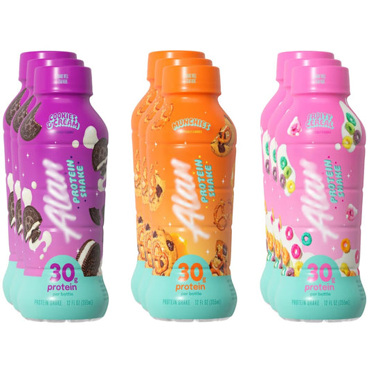 Protein Shake 3 Flavor Variety, 30g High Protein Shake, Ready to Drink 12 Fl Oz - 9 Pack