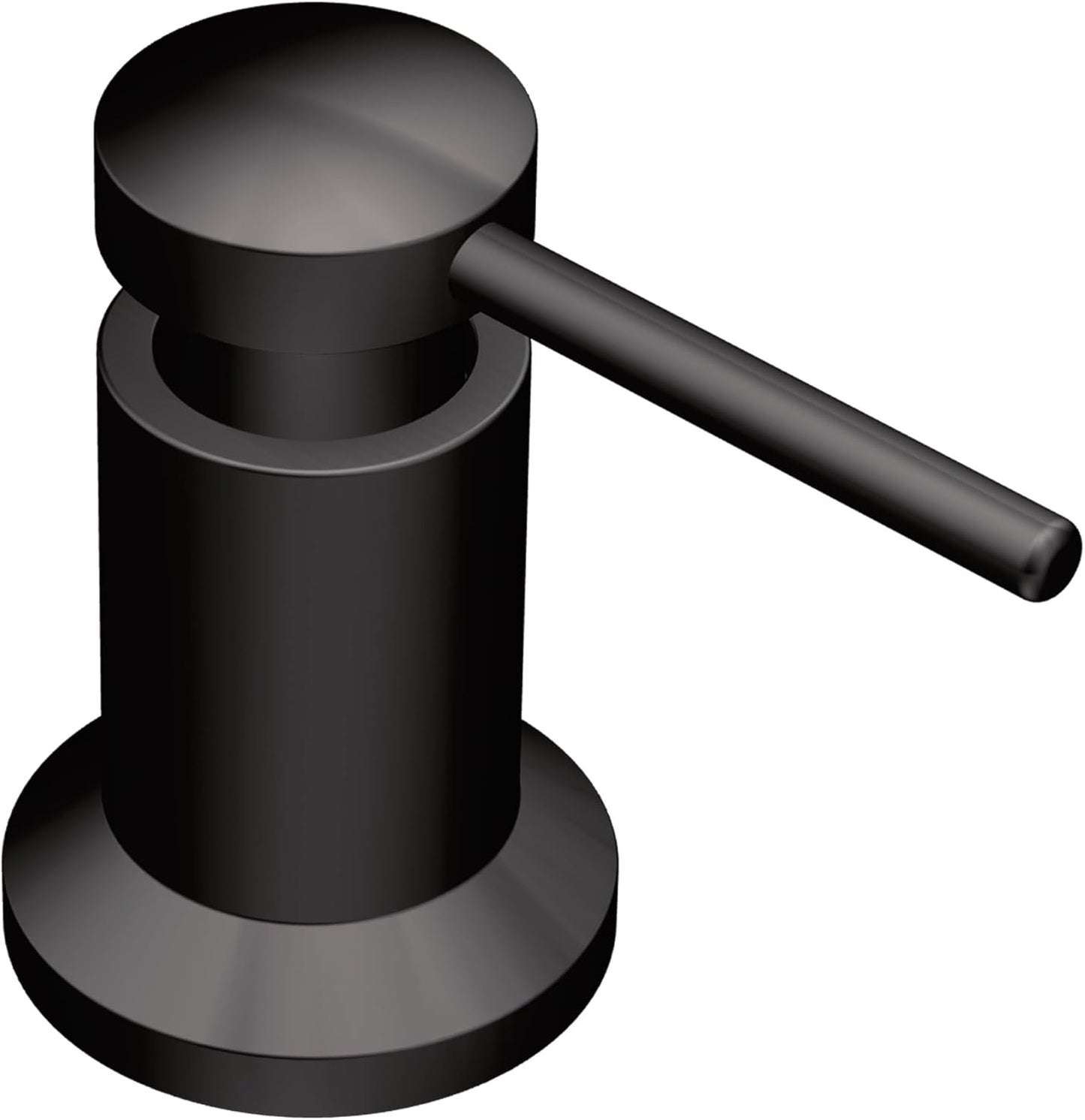 Moen Modern Deck Mounted Lotion or Kitchen Soap Dispenser Pump, Matte Black, 3942BL