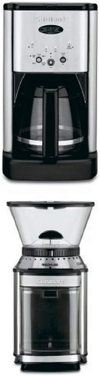Cuisinart DCC-1200 Brew Central 12-Cup Coffeemaker and DBM-8 Supreme Grind Automatic Burr Mill Bundle