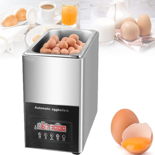 50 Pcs Capacity Egg Boiler Cooker,Commercial Egg Boiler Machine 800w Temperature Control Range 30~90 ° C Commercial Hot Spring Egg Cooker, Automatic Restaurant Egg Boiler Steamer