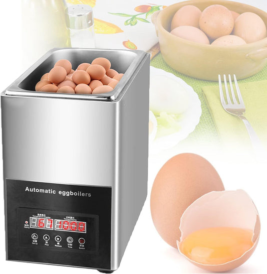 800w Commercial Hot Spring Egg Cooker,Timed 0~99 Minutes 50pcs Intelligent Egg Boiler Cooker 9l Large Capacity Automatic Half-Boiled Egg Soft-Boiled Egg Machine Omelette,220v