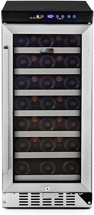 Whynter BWR-33SD BWR-33SA 33 Bottle Built-in Wine Refrigerator, Stainless Steel
