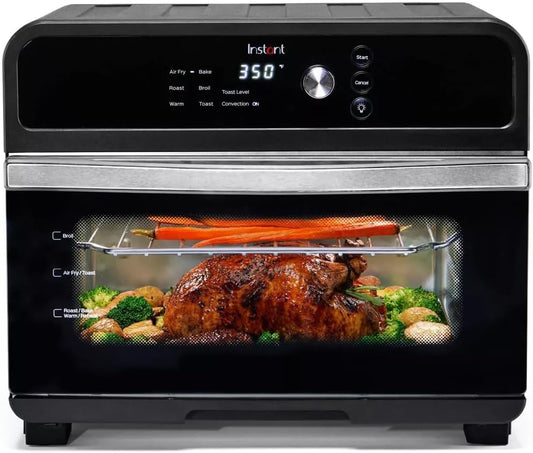 Instant-Pot Omnii 6-Slices Air Fryer Toaster Oven, Multifunctional Airfryer for Kitchen, Stainless Steel Kitchen Appliances, 7-in-1, Dishwasher-Safe, Large Capacity, Includes Pizza Pan & Accessories
