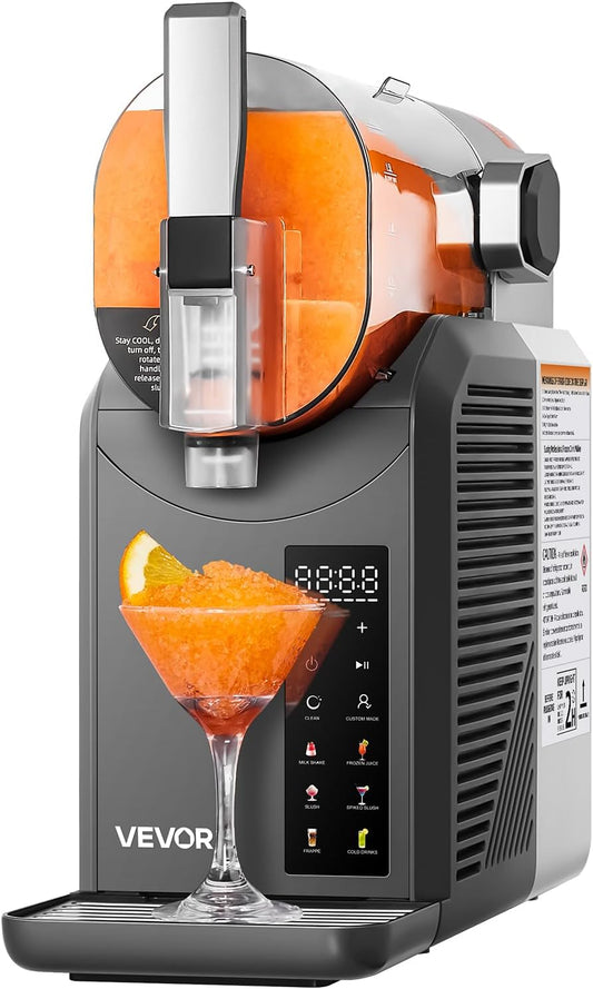 VEVOR Slushie Machine, 2L\/68oz No Ice Needed Slushy Machine for Home, Frozen Drink Maker with 6 Preset Programs, Margarita Machine with Self-Cleaning, Frozen Margaritas, Frappés, Milkshake, and More