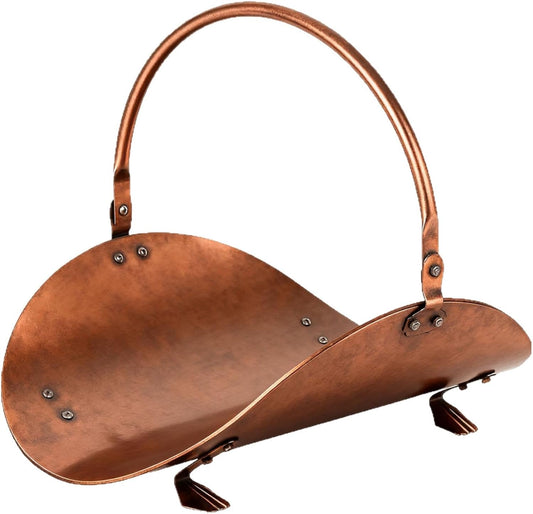 Firewood Rack, Log Stacker Stand Metal Wood Stand Holder Heavy Duty Outdoor Indoor Fireplace Wood Storage Holder