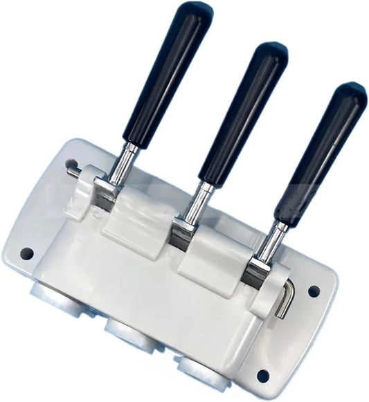 Kitchen Appliance Accessories White Color Panel Block Head Front Panel,Compatible for BQL-818T Soft Ice Cream Machines Spare Parts Accessories With 3 Black Handles