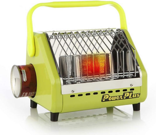 Power Plus PH-1300S Portable Butane Heater, Maximum 8-Hour Use Per Gas, Outdoor Camping and Space Heater