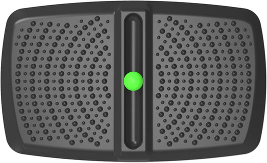 1 inch Thick Anti Fatigue Kitchen Mat Standing Mat with Massage Ball, Non Slip Standing Desk Mat with Massage Point, Multi-Purpose Comfort Floor Mat for Feet, Office, Home (Black, 17" x 28")