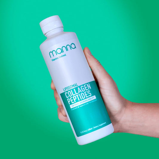 Manna Vitamins Evolved Liposomal Collagen Peptides Liquid, 5000mg High Absorption Grass-Fed Type I, III Collagen for Skin, Hair, Nails, Joints – Hydrolyzed Collagen Supplement, Non-GMO, 16oz (Unisex)