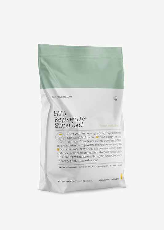 BIG BOLD HEALTH HTB Rejuvenate Superfood Advanced Protein Shake Mix- Superfood Protein Powder, Plant-Based Protein Shake for Immune Rejuvenation, Vanilla Flavor