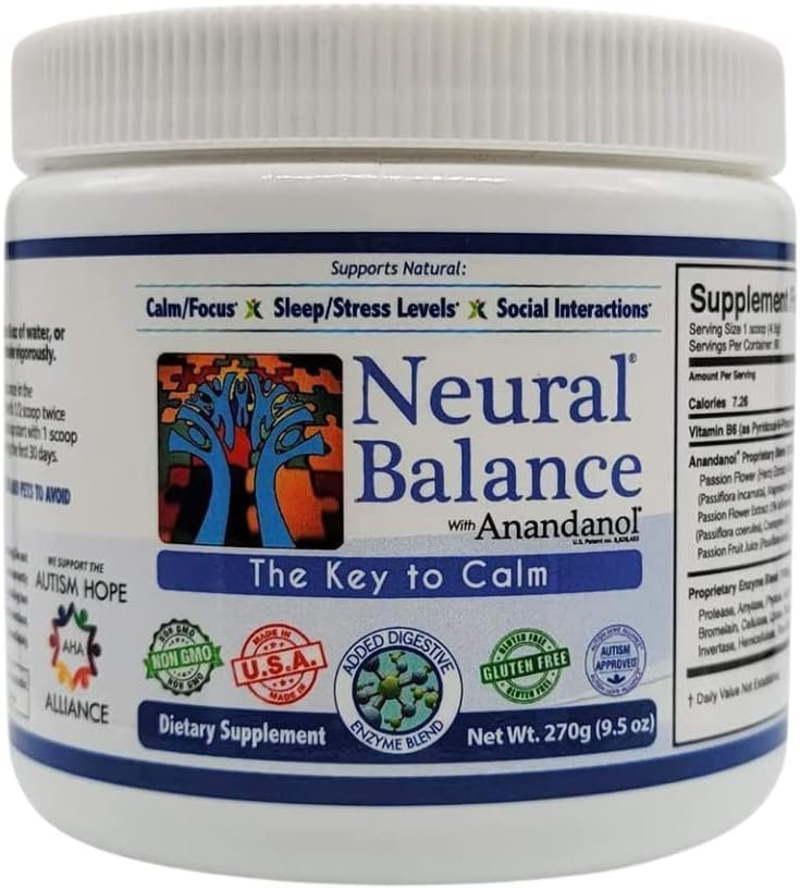 Neural Balance Anandanol with Proprietary Digestive Enzyme Blend, 9.5 Ounce 60 Servings