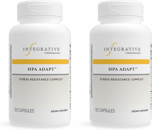 Integrative Therapeutics HPA Adapt - Adaptogenic Supplement for Stress Support* - Includes Ashwagandha, Rhodiola & Other Adaptogenic Herbs* - Vegan, Dairy-Free & Gluten-Free - 240 Capsules