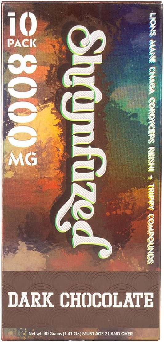 Proprietary Nootropic Gummy 8000mg - Lion's Mane, Reishi, Chaga, and Cordycep Nootropic Tripee Mushroom Blend (10, Dark Chocolate)