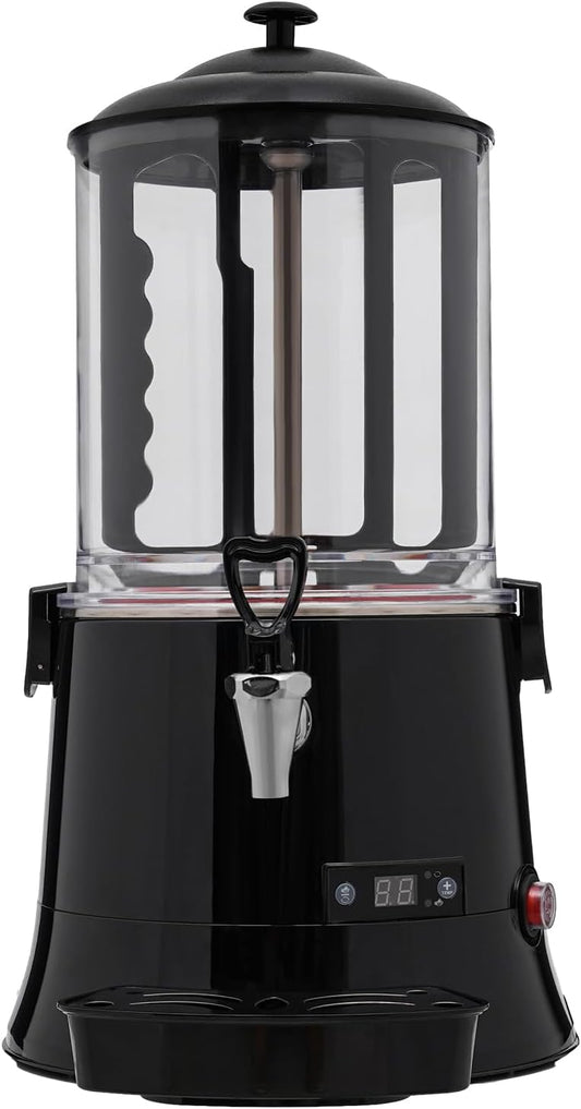 10L\/2.64Gal Commercial Hot Chocolate Machine Maker & Dispenser, Commercial Chocolate Heating and Mixing Machine with Faucet, Beverage Dispenser Warmer for Heating Chocolate Coffee Milk Tea, Black