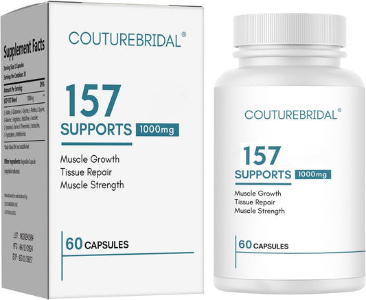 COUTUREBRIDAL 157 Peptide Capsules for Men & Women Muscle & Gut Health Support, 60 Capsules