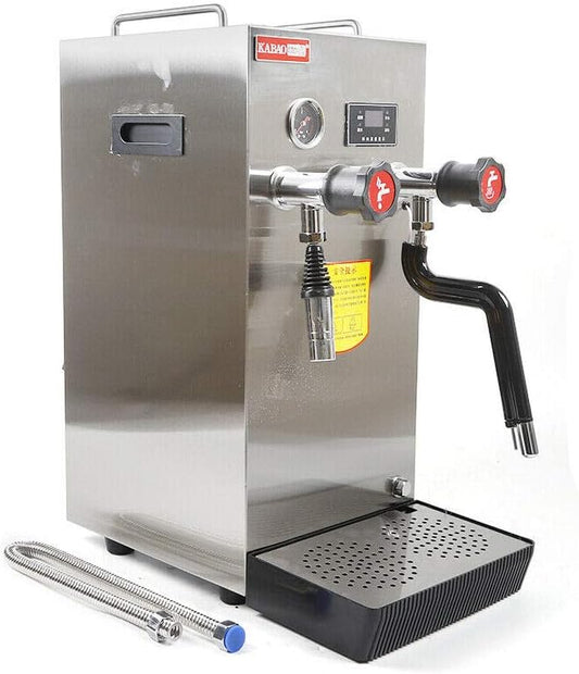 8L Commercial Steam Water Boiling Machine,Multi-Purpose Milk Frother, Coffee Milk Foam/Bubble Maker,Full-Automatic Steam Boiling Water Frothing Machine(110V 2500W)
