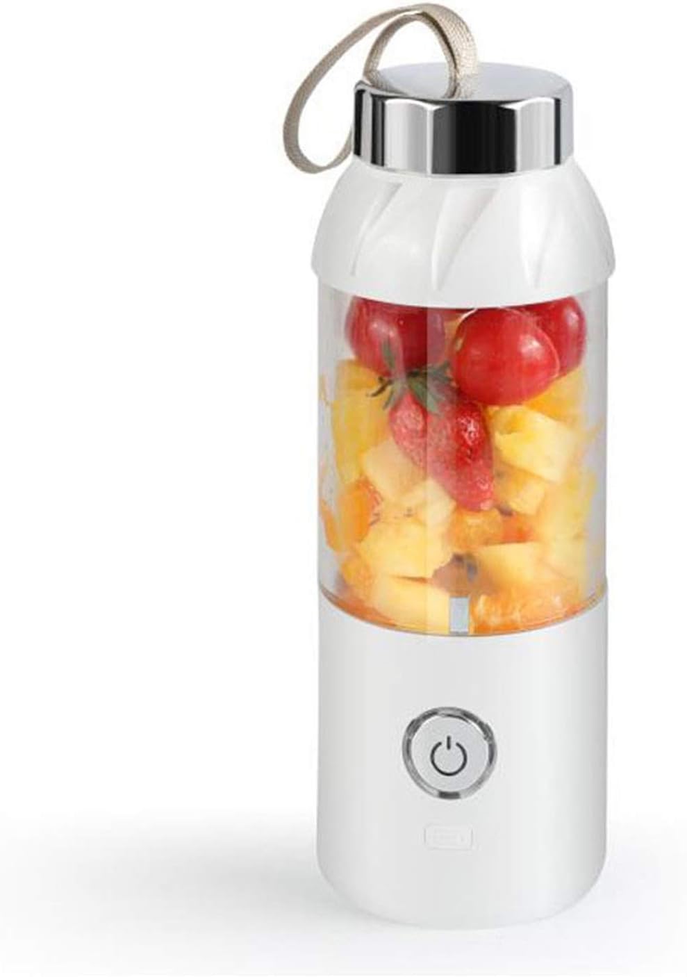 Portable Personal Blender Household Juicer Fruit Shake Mixer -Six Blades 550ml Cooking Machine with USB Charger Cable (Color : A)